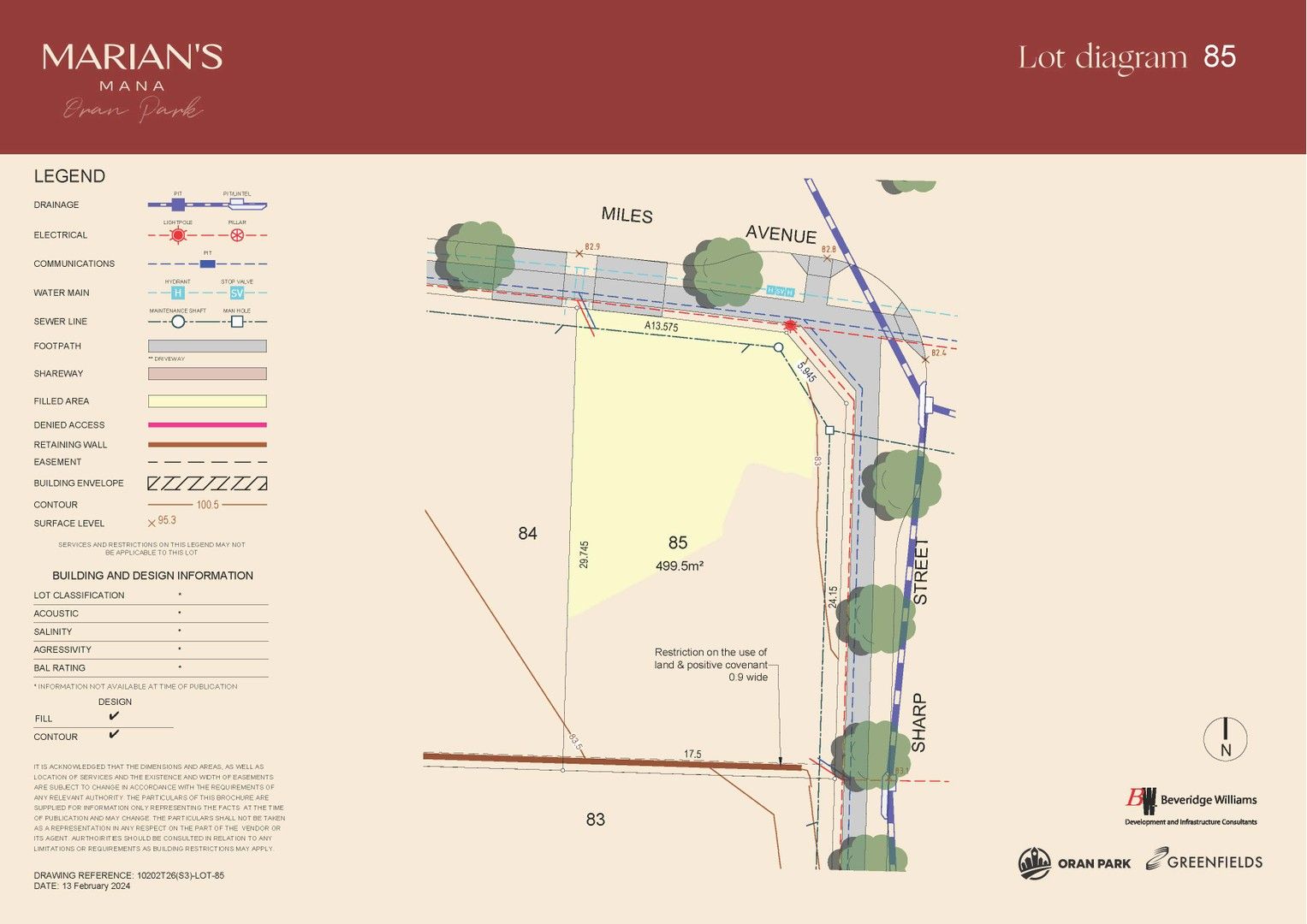New land in Lot 85 Myles Ave., ORAN PARK NSW, 2570