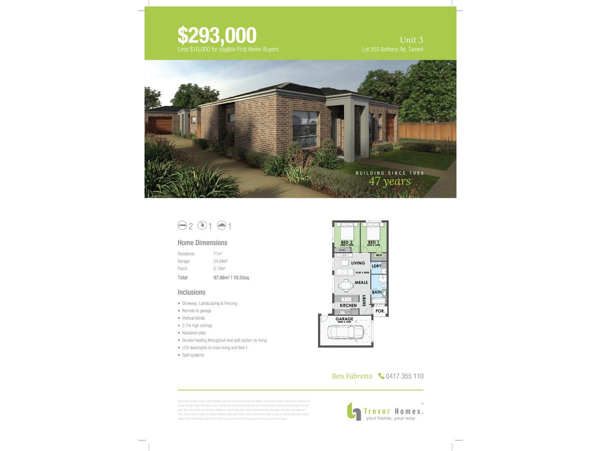 Unit 3/Lot 303 Bethany Road, Tarneit VIC 3029, Image 2