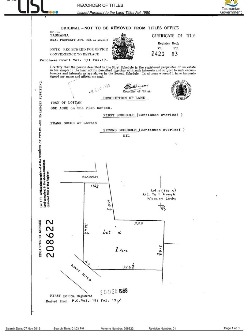 PID 6798965 Lot 10 Lottah Road, Lottah TAS 7216, Image 1