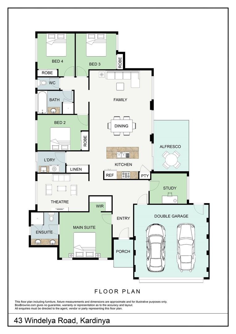 4 bedrooms House in 43 Windelya KARDINYA WA, 6163