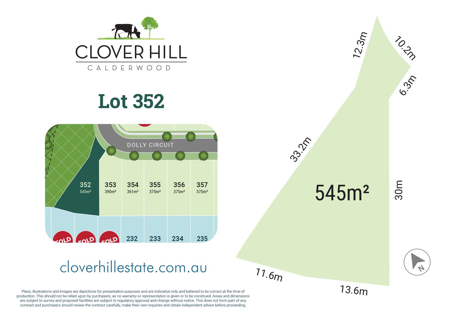 Lot 352 - 33 Dolly Circuit, Calderwood NSW 2527, Image 1