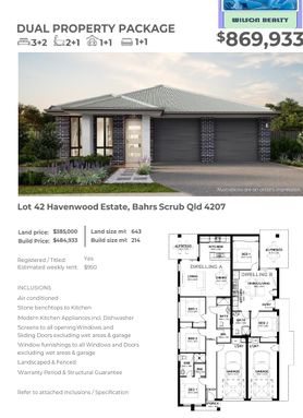 5 bedrooms New House & Land in  BAHRS SCRUB QLD, 4207