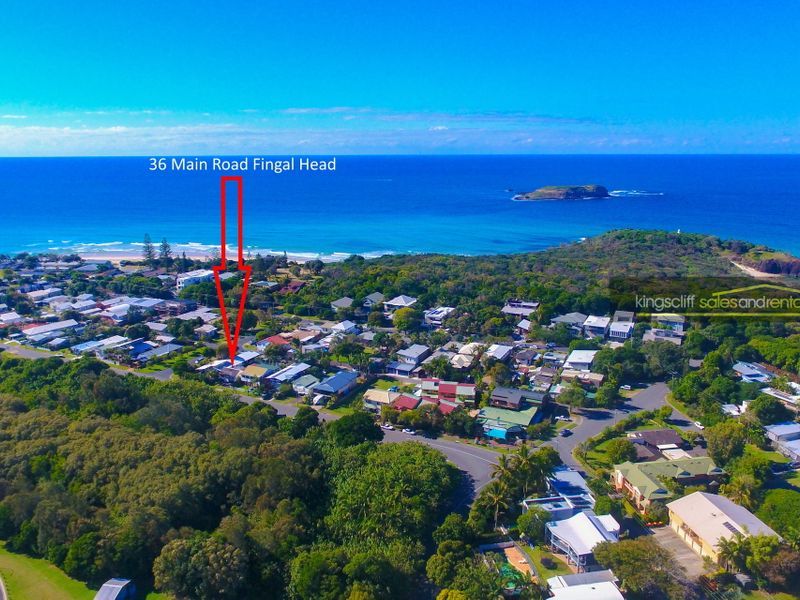 2 bedrooms House in 36 Main Road FINGAL HEAD NSW, 2487