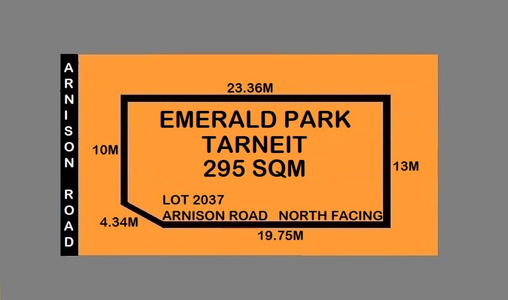 Vacant land in Lot 2037 ARNISON ROAD, TARNEIT VIC, 3029