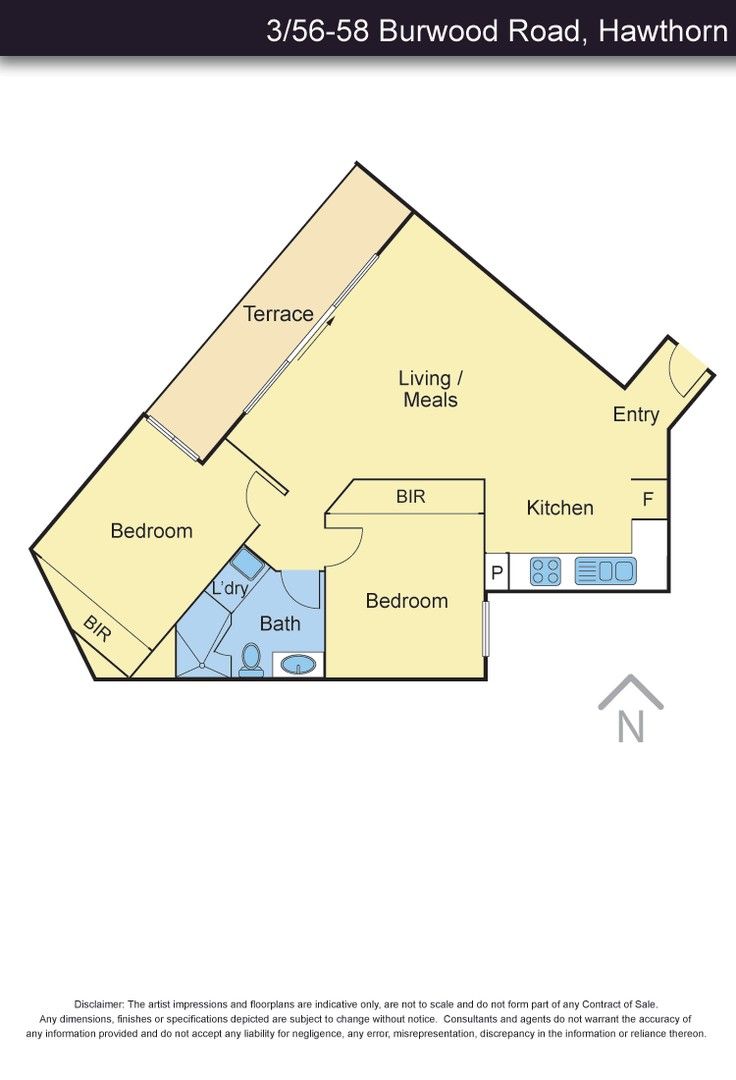2 bedrooms Apartment / Unit / Flat in 3/58 Burwood Rd HAWTHORN VIC, 3122