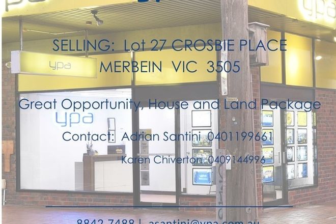 Picture of 27 Crosbie Place, MERBEIN VIC 3505