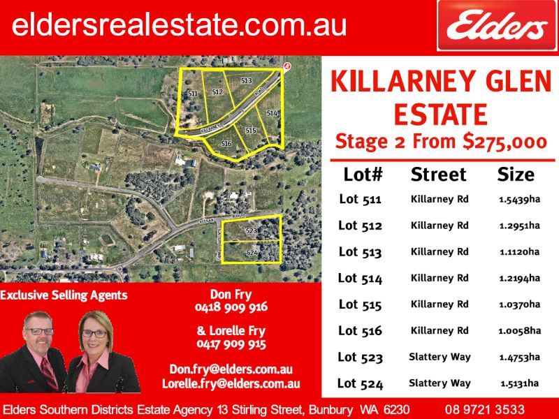 Lot 515 Killarney Rd, Dardanup West WA 6236, Image 1