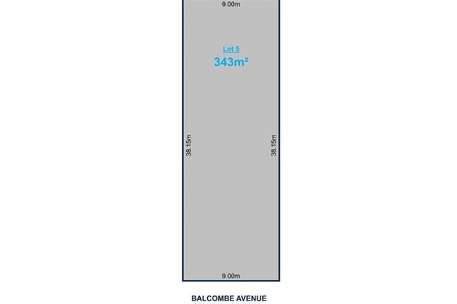 Picture of Lot 5 Balcombe Avenue, FINDON SA 5023