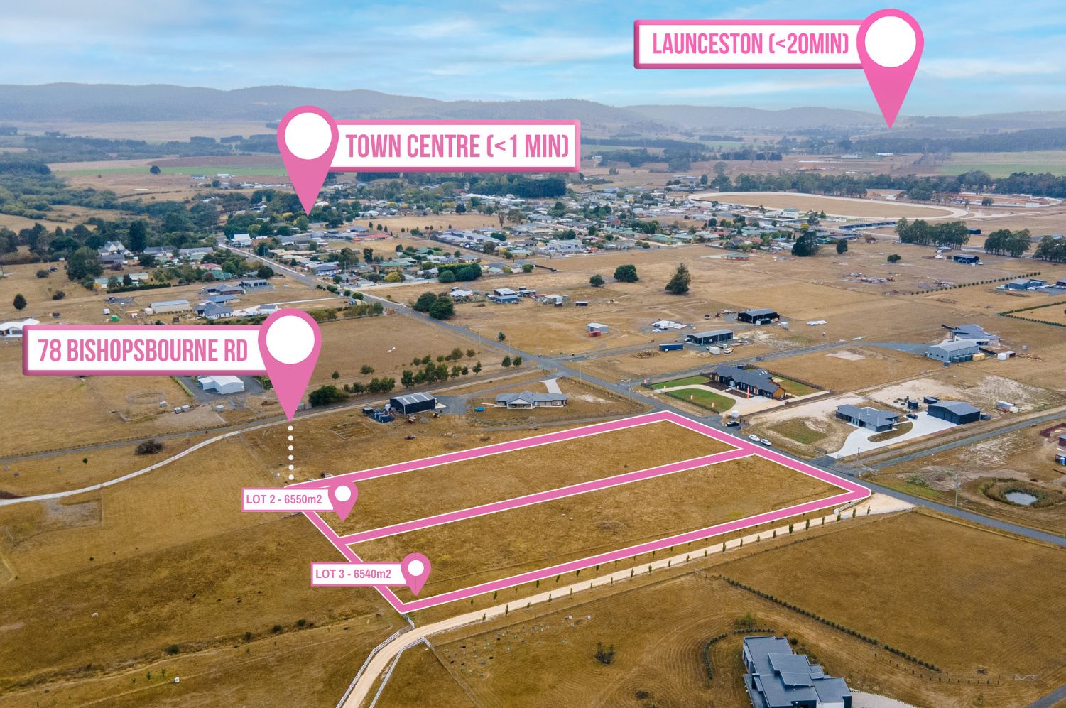 Lot 2 & 3 / 78 Bishopsbourne Road, Carrick TAS 7291, Image 0