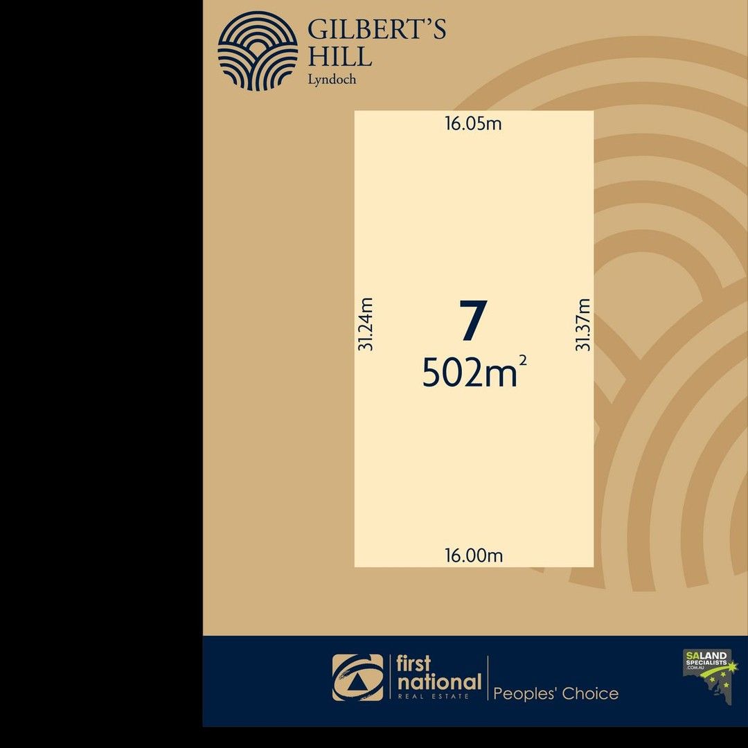 Vacant land in Lot 7 Gilbert's Hill Estate, LYNDOCH SA, 5351