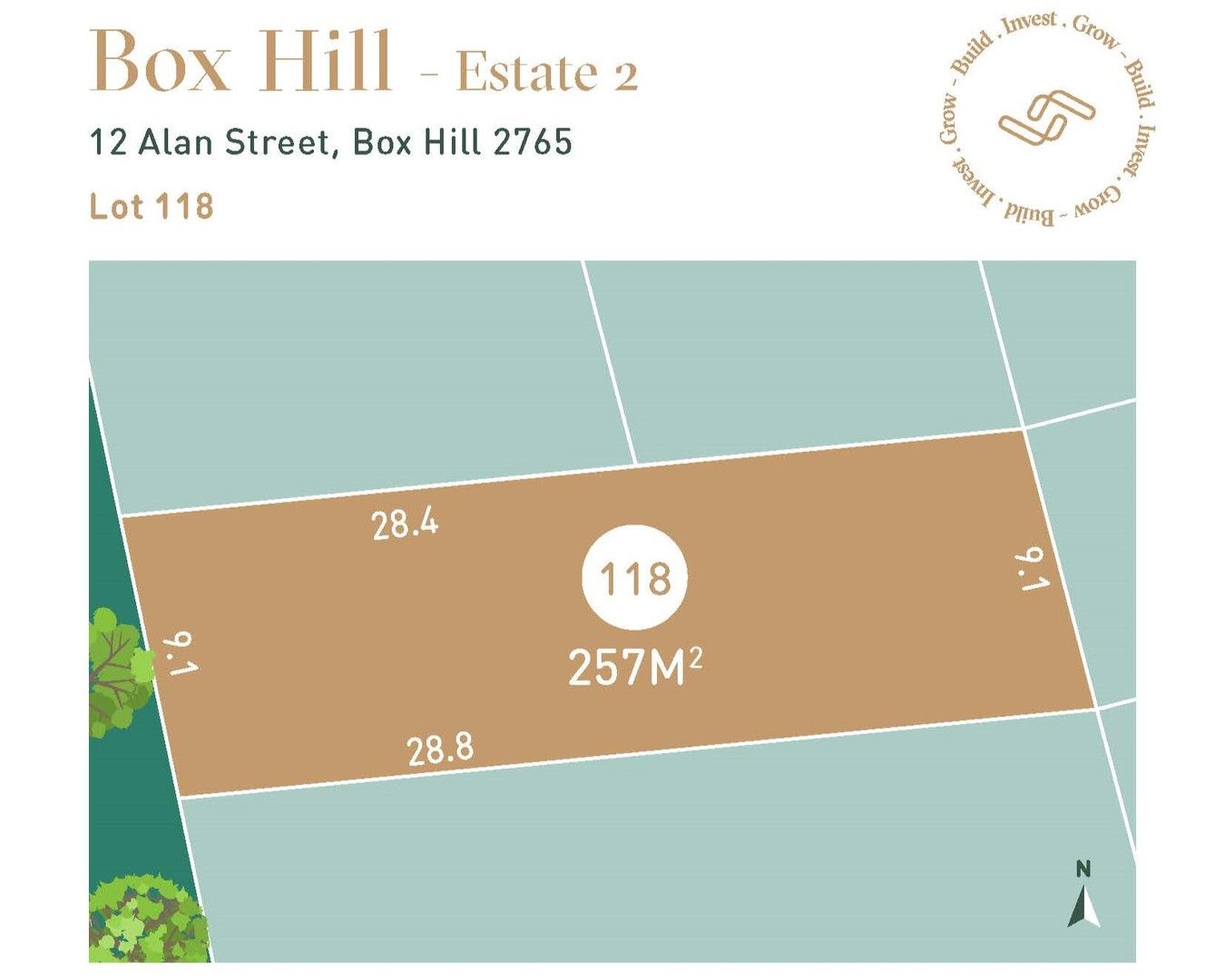 New land in Lot 118/12 Alan St, BOX HILL NSW, 2765