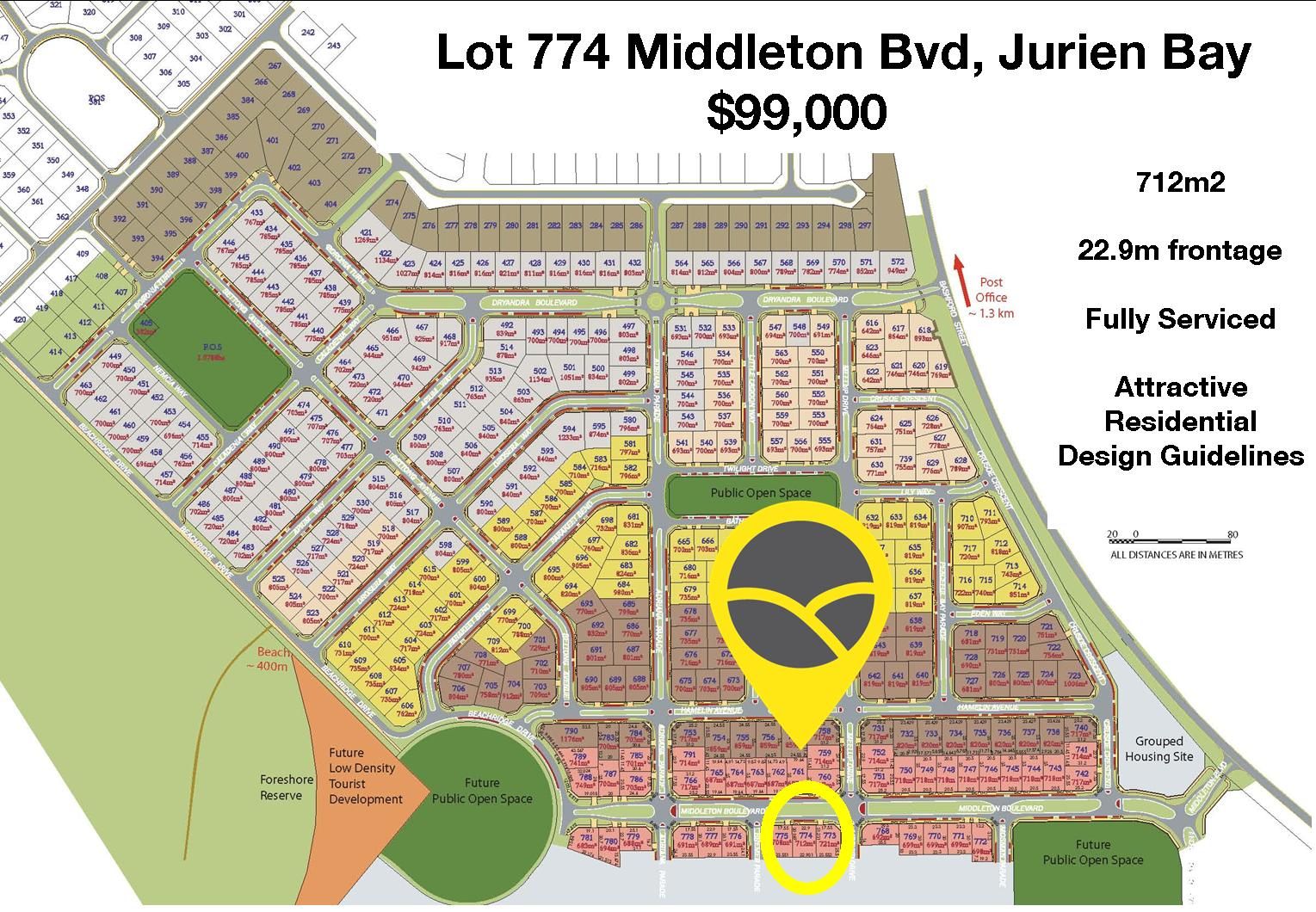 Lot 774, 16 Middleton Boulevard, Jurien Bay WA 6516, Image 1
