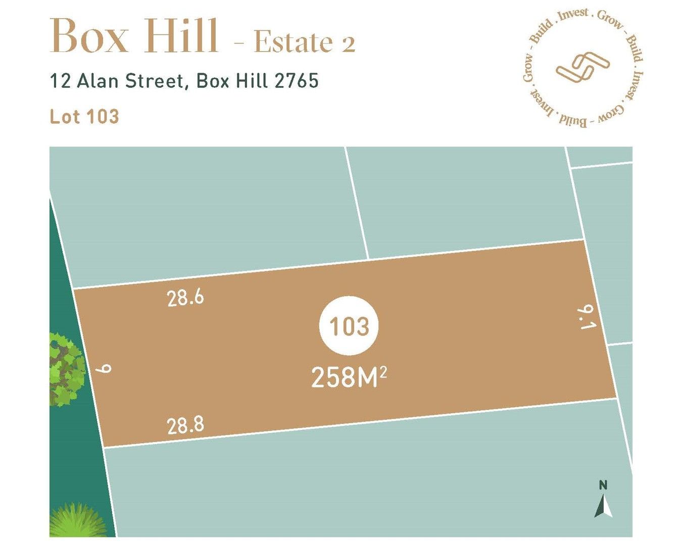 New land in Lot 103/12 Alan Street, BOX HILL NSW, 2765