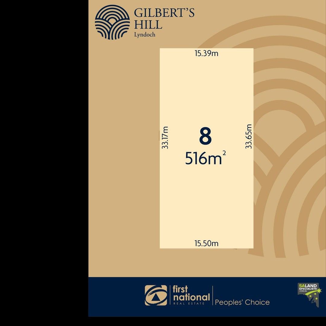 Vacant land in Lot 8 Gilbert's Hill Estate, LYNDOCH SA, 5351