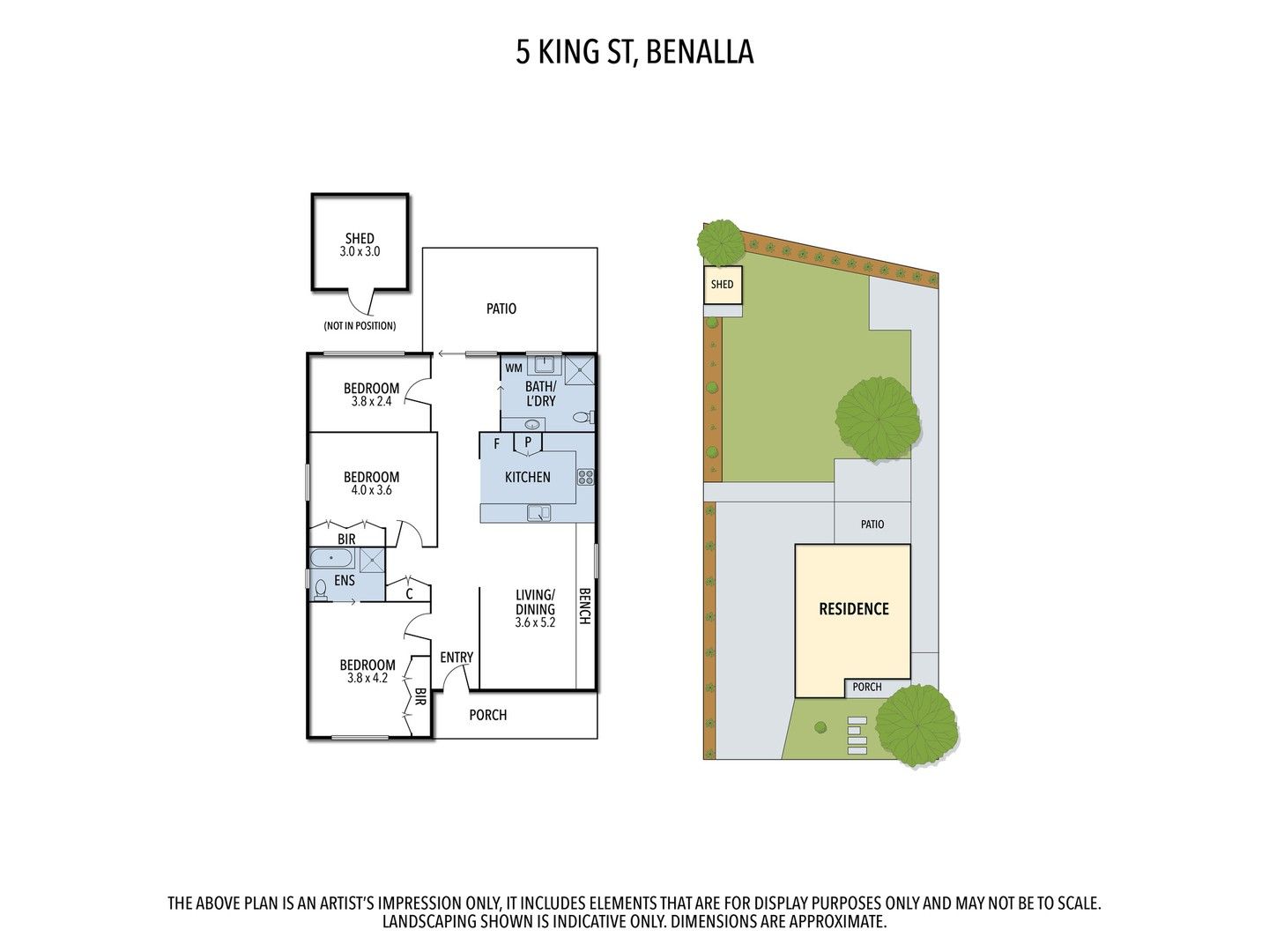 3 bedrooms House in 5 King Street BENALLA VIC, 3672