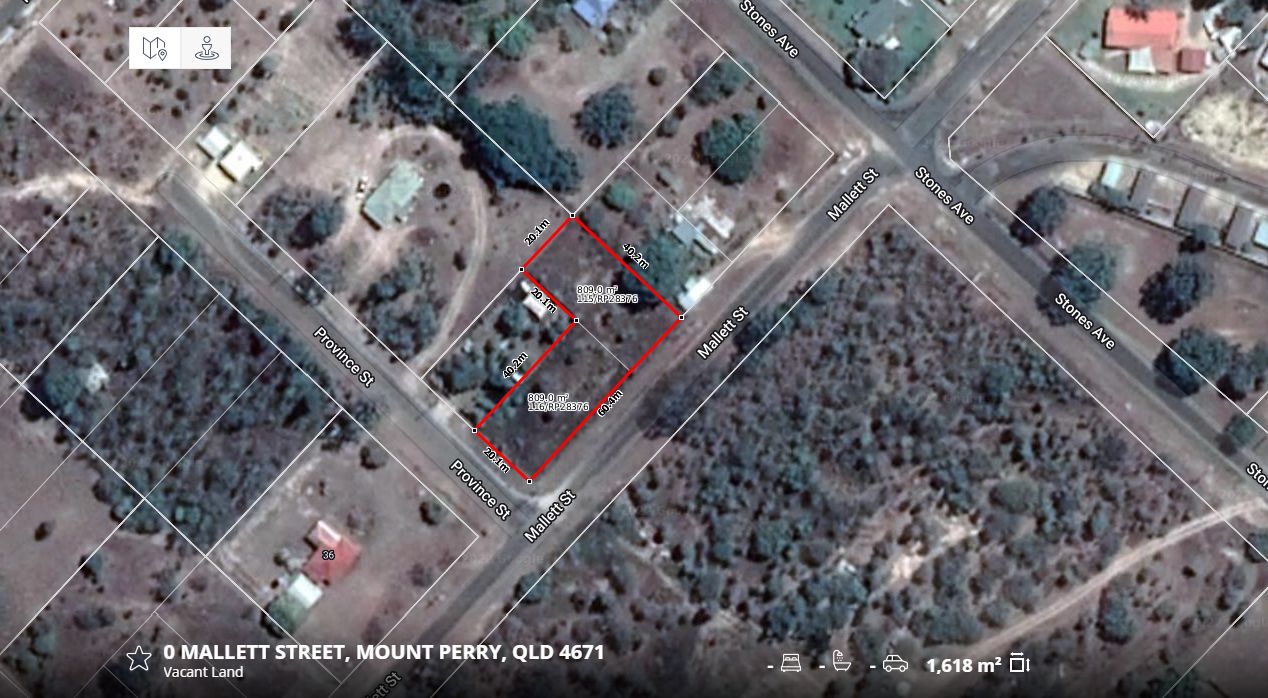 Lot 115 & 116/Mallett Street, Mount Perry QLD 4671, Image 0