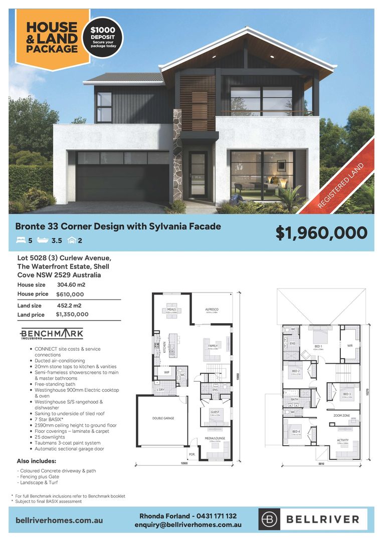 Lot 5028 (3) Curlew Avenue, The Waterfront Estate, Shell Cove NSW 2529 ...