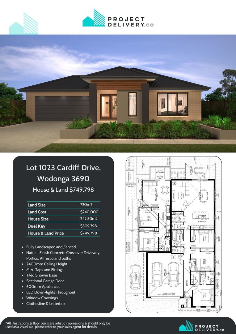 LOT 1023 Cardiff Drive, Wodonga VIC 3690, Image 1