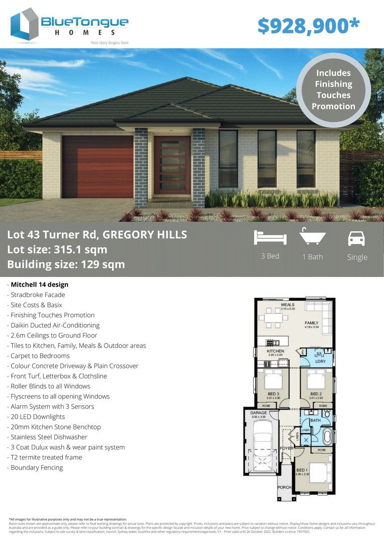 Mitchell - 14/Lot 43 Turner road, Gregory Hills NSW 2557, Image 0