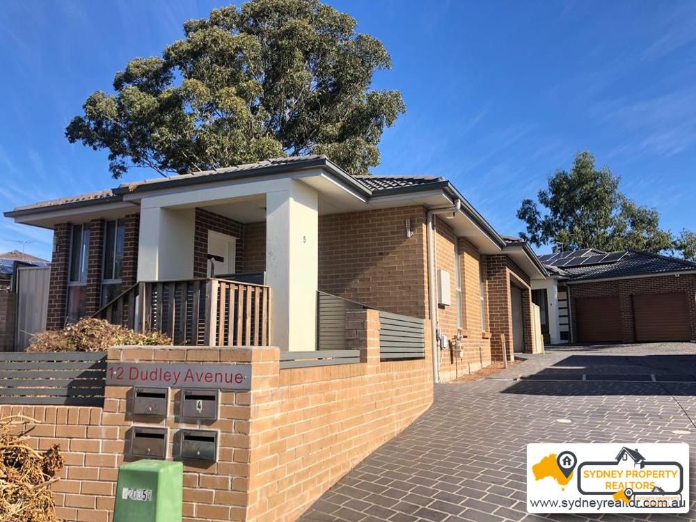 3 bedrooms Villa in 5/12 Dudley Avenue BLACKTOWN NSW, 2148