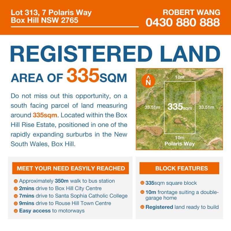 Vacant land in , BOX HILL NSW, 2765