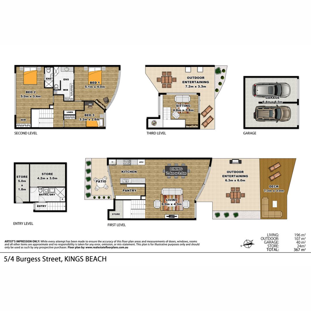 5 4 Burgess Street Kings Beach Qld 4551 Apartment For Sale Domain