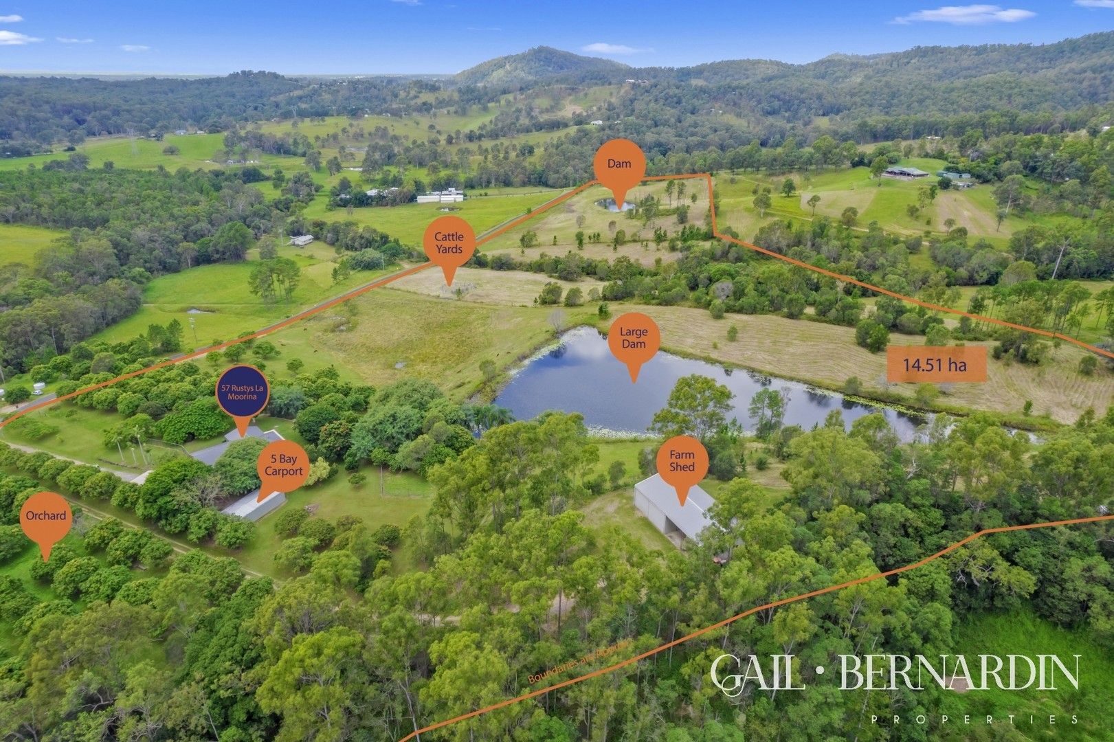 4 bedrooms Acreage / Semi-Rural in 57 Rustys Lane MOORINA QLD, 4506