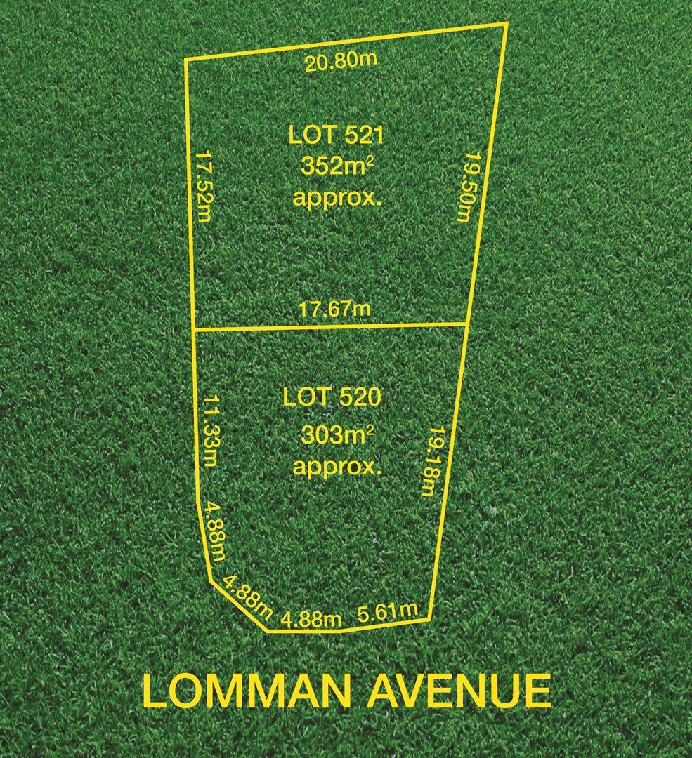 Lot 521 & 520 Lomman Avenue, Newton SA 5074, Image 0