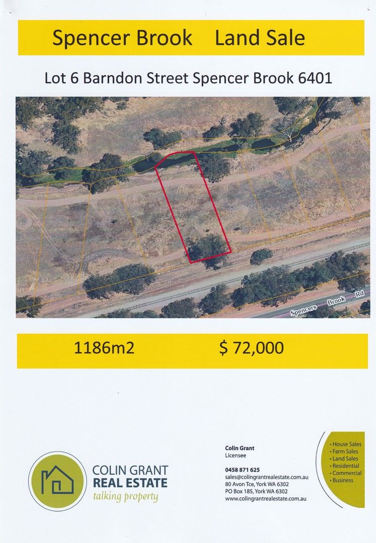 Lot 6 Barndon Street, Spencers Brook WA 6401, Image 0