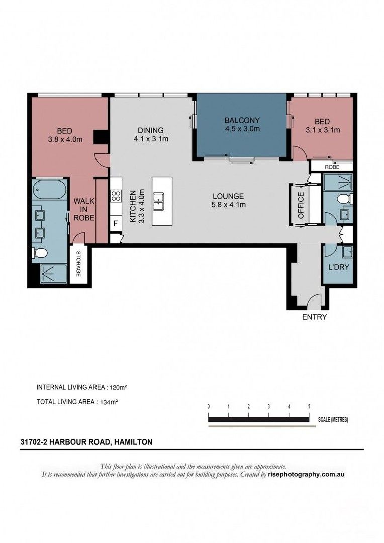 2 bedrooms Apartment / Unit / Flat in 31702/2 Harbour Road HAMILTON QLD, 4007