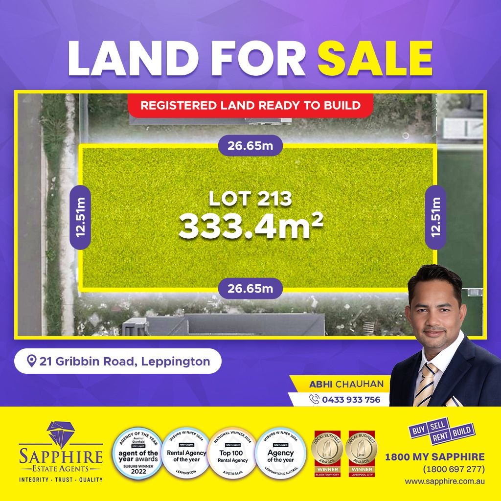 Vacant land in 21 Gribbin Road, LEPPINGTON NSW, 2179