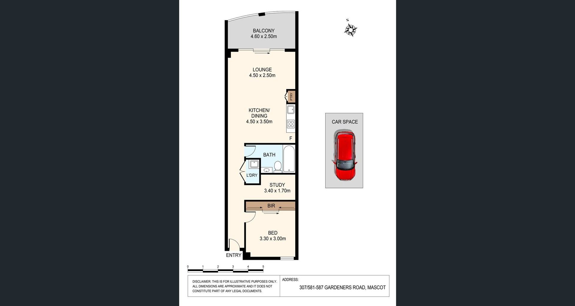 1 bedrooms Apartment / Unit / Flat in 307/581 Gardeners Rd MASCOT NSW, 2020