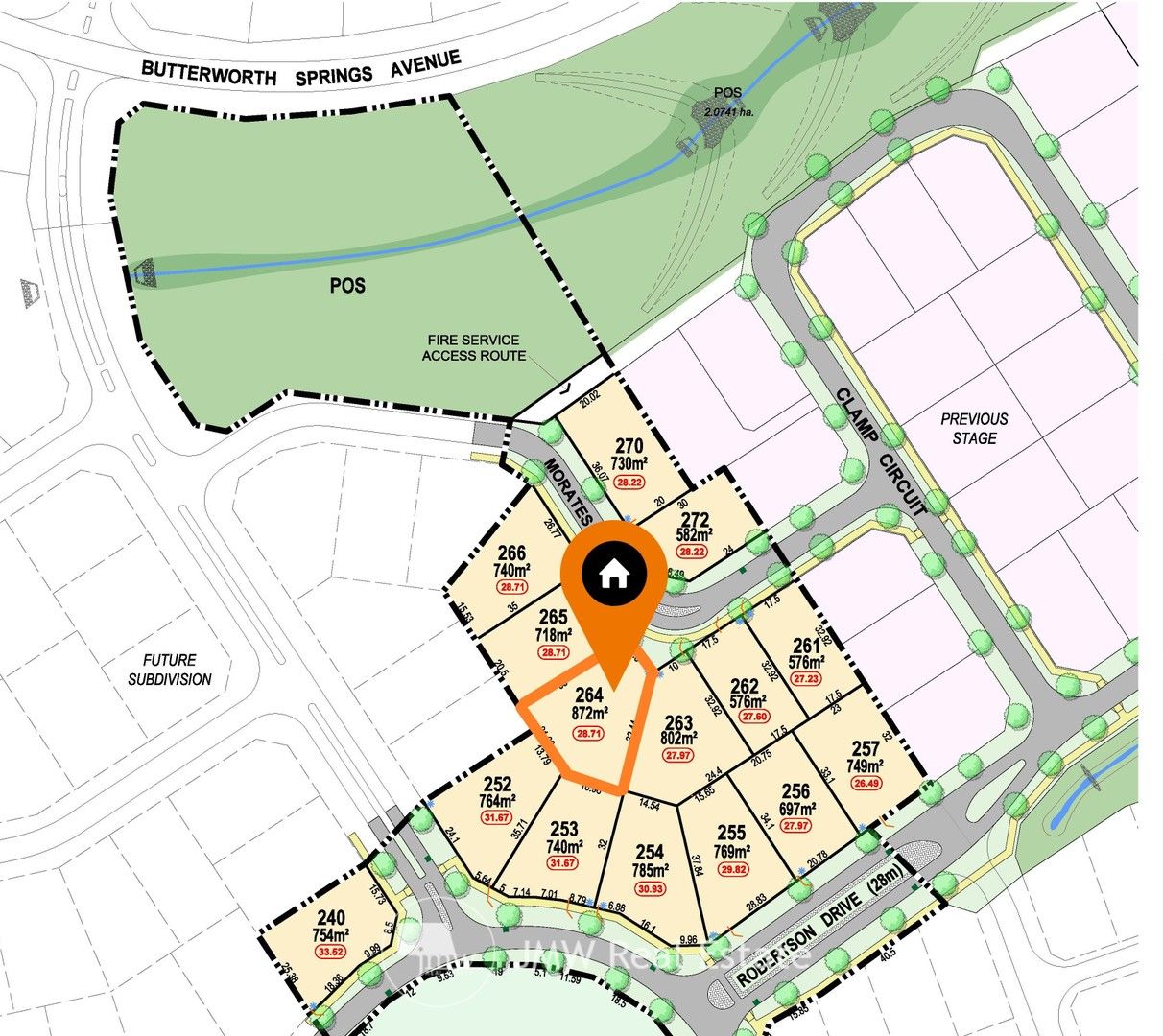 Vacant land in Lot 264 Morates Way, CAPE RISE ESTATE Stage 4, DUNSBOROUGH WA, 6281