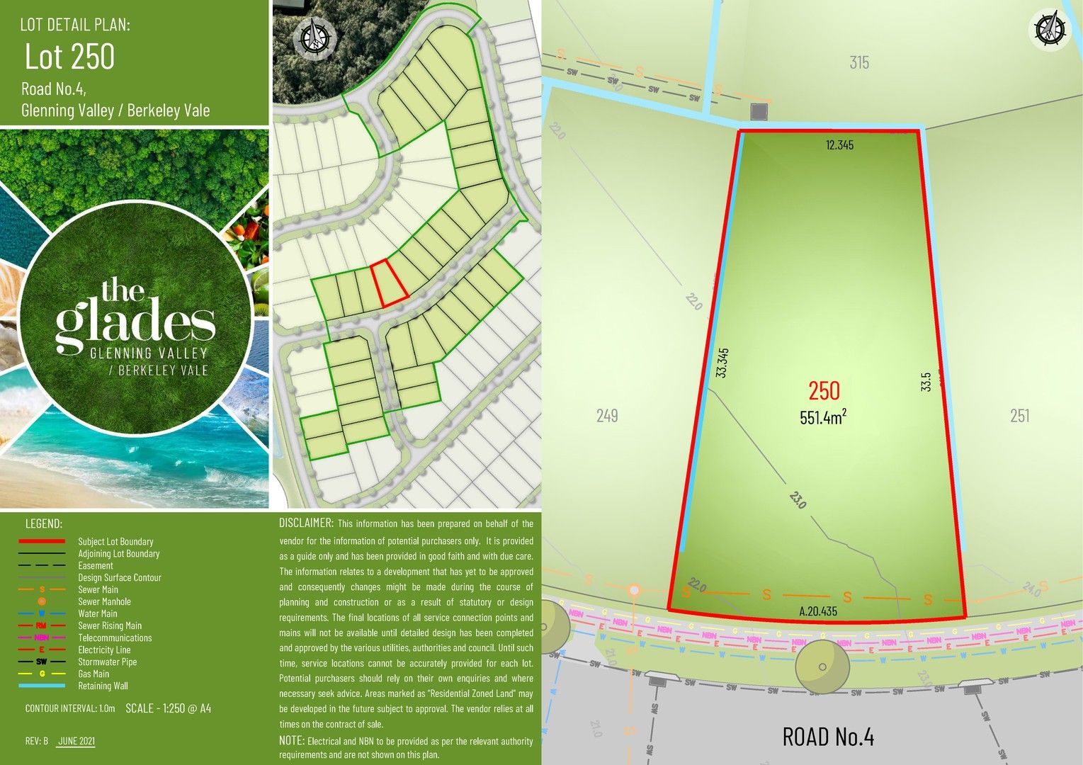Lot 250 Scribbly Gum Street, Berkeley Vale NSW 2261 Domain