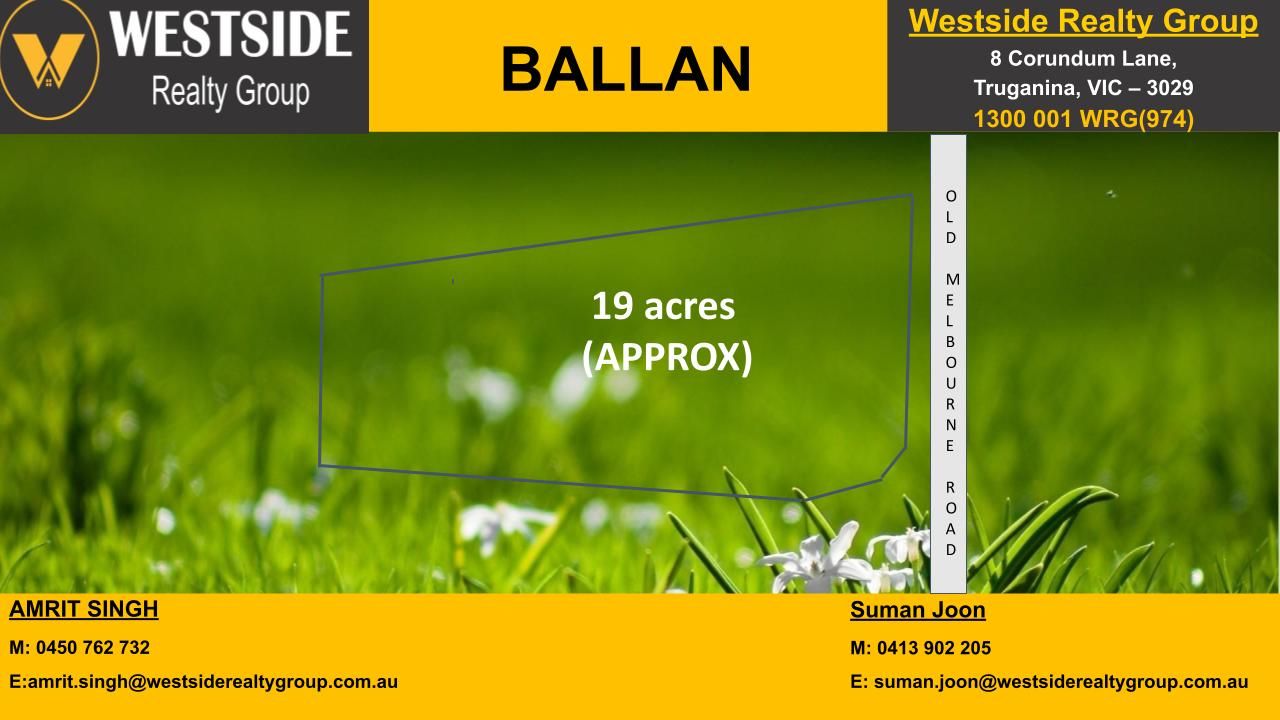 Vacant land in 483 Old Melbourne Road, BALLAN VIC, 3342