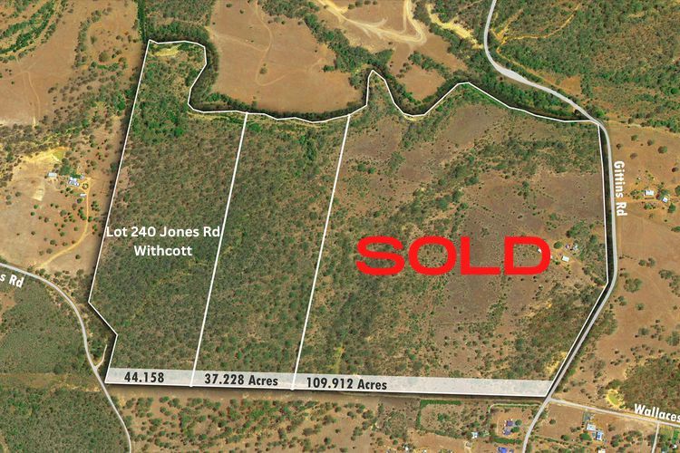 Vacant land in 240 Jones Road, WITHCOTT QLD, 4352