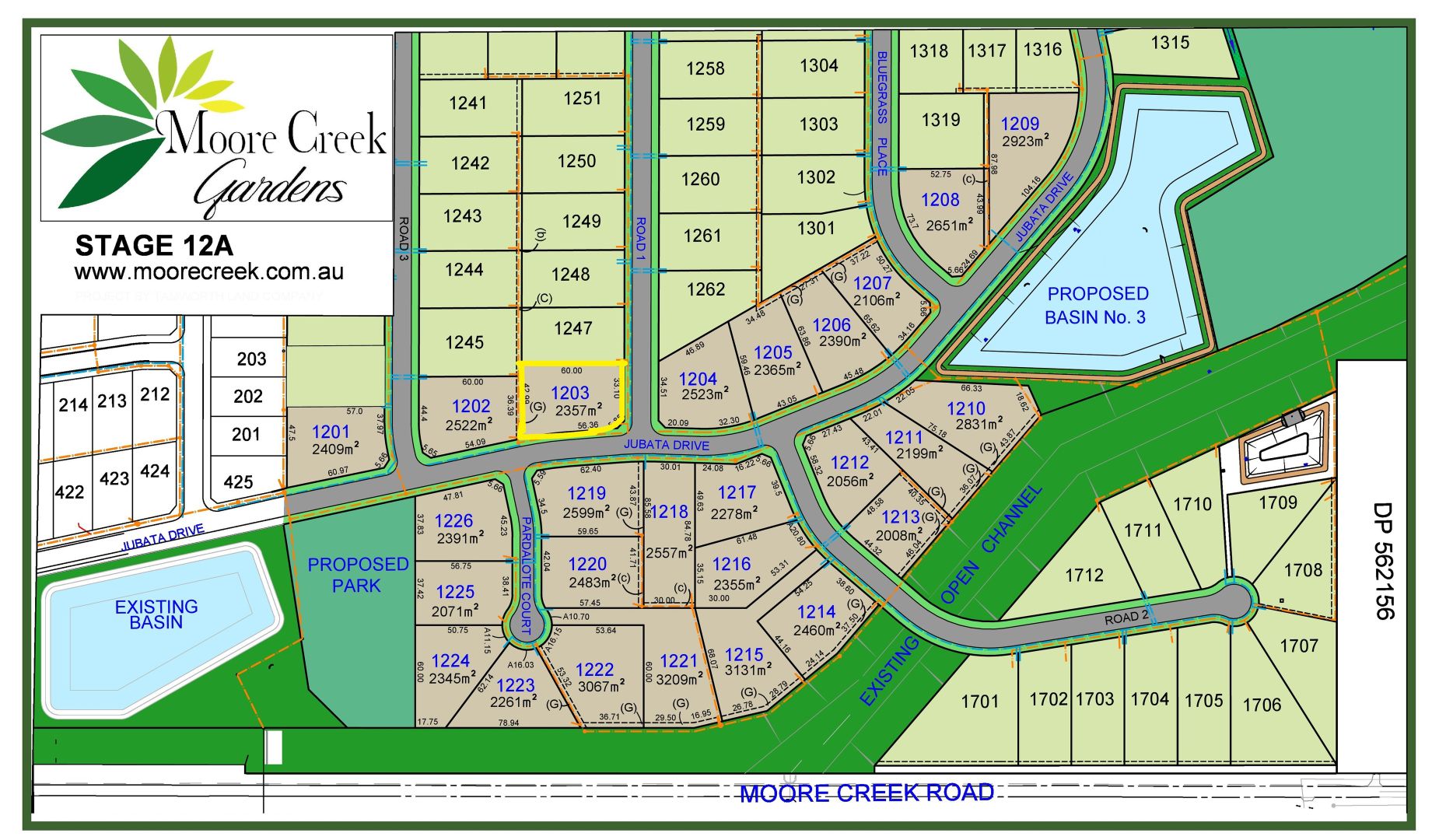 Lot 1203 Jubata Drive, Stage 12A Moore Creek Gardens Estate, Tamworth