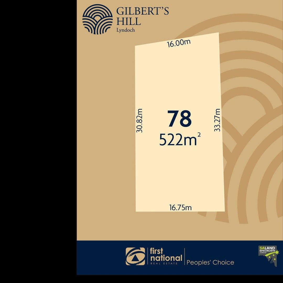 Vacant land in Lot 78 Gilbert's Hill Estate, LYNDOCH SA, 5351