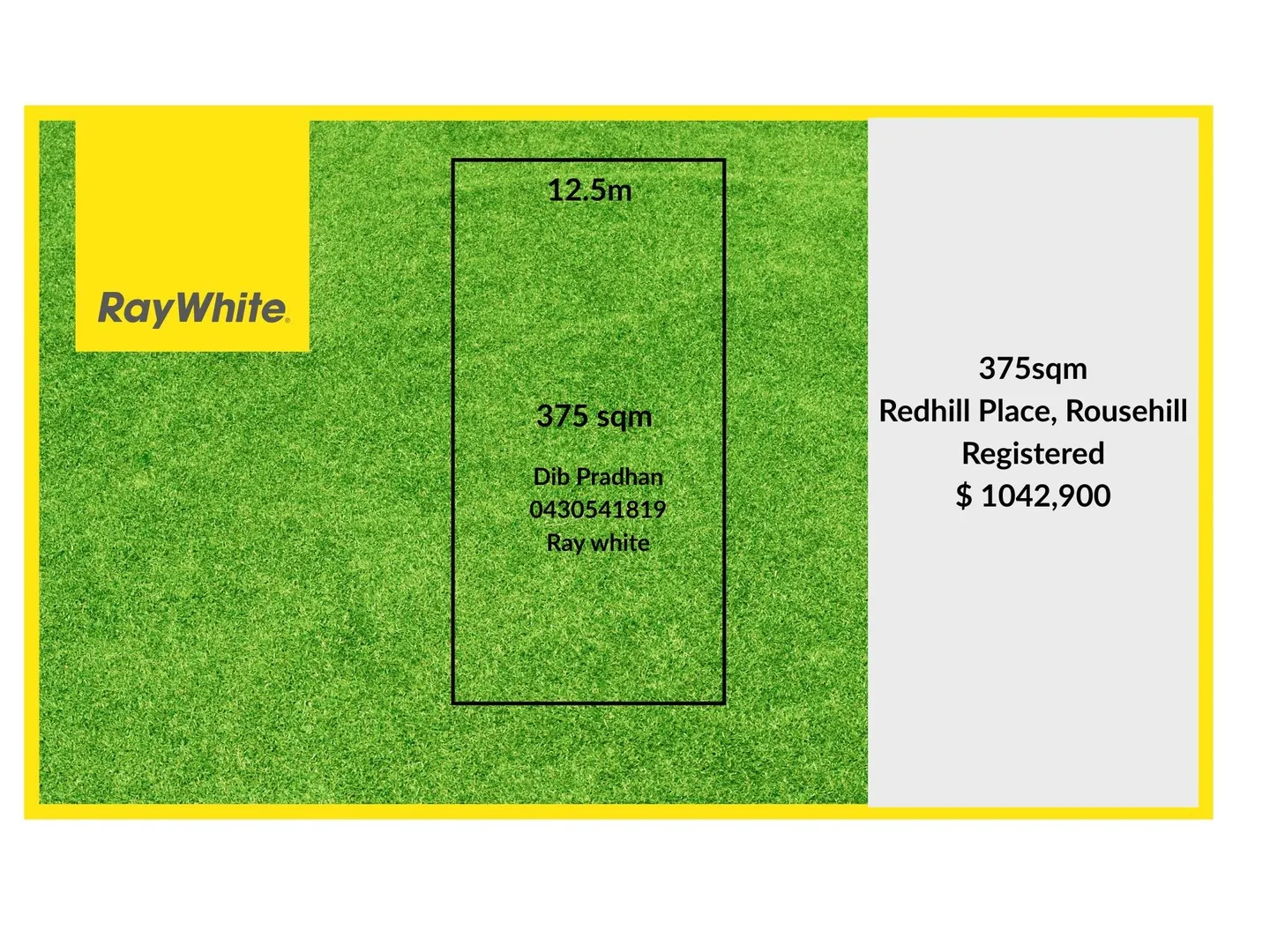 RARE 375 SQM with 12.5m frontage BLOCK IN ROUSE HILL - SECURE YOUR FUTURE TODAY! REGISTERED BLOCK., Rouse Hill