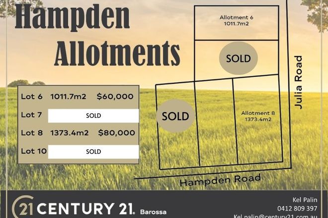 Picture of Lot 10 Hampden Road, HAMPDEN SA 5374