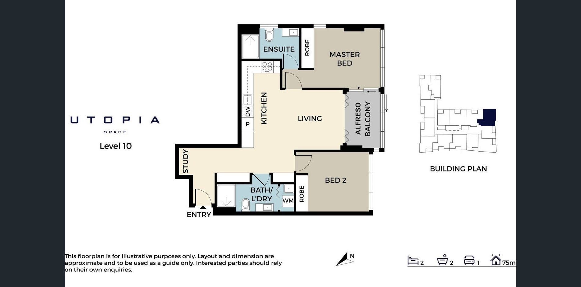 2 bedrooms Apartment / Unit / Flat in 804/275 Wickham St FORTITUDE VALLEY QLD, 4006