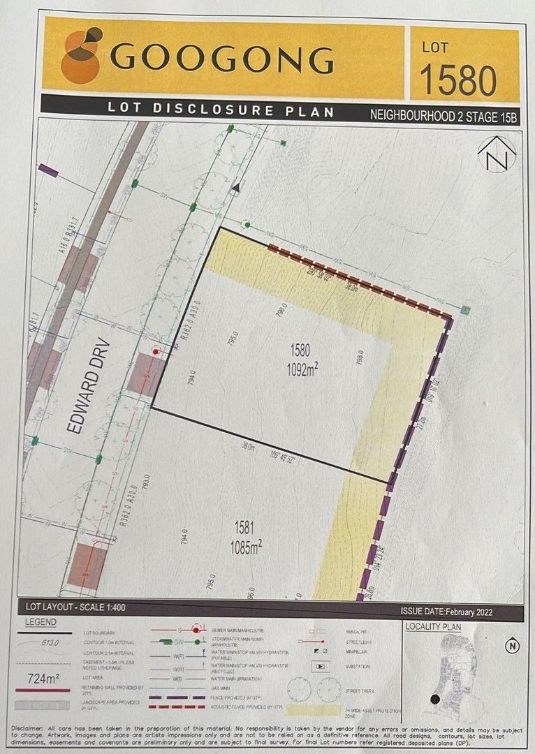 Vacant land in 1580 Edward Drive, GOOGONG NSW, 2620