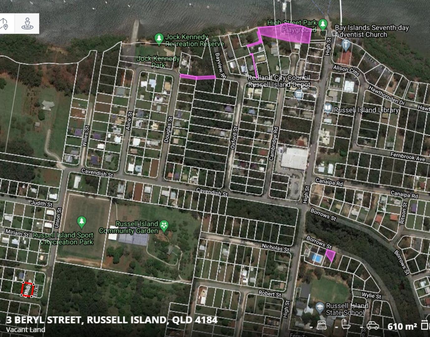 Vacant land in 3 Beryl Street, RUSSELL ISLAND QLD, 4184