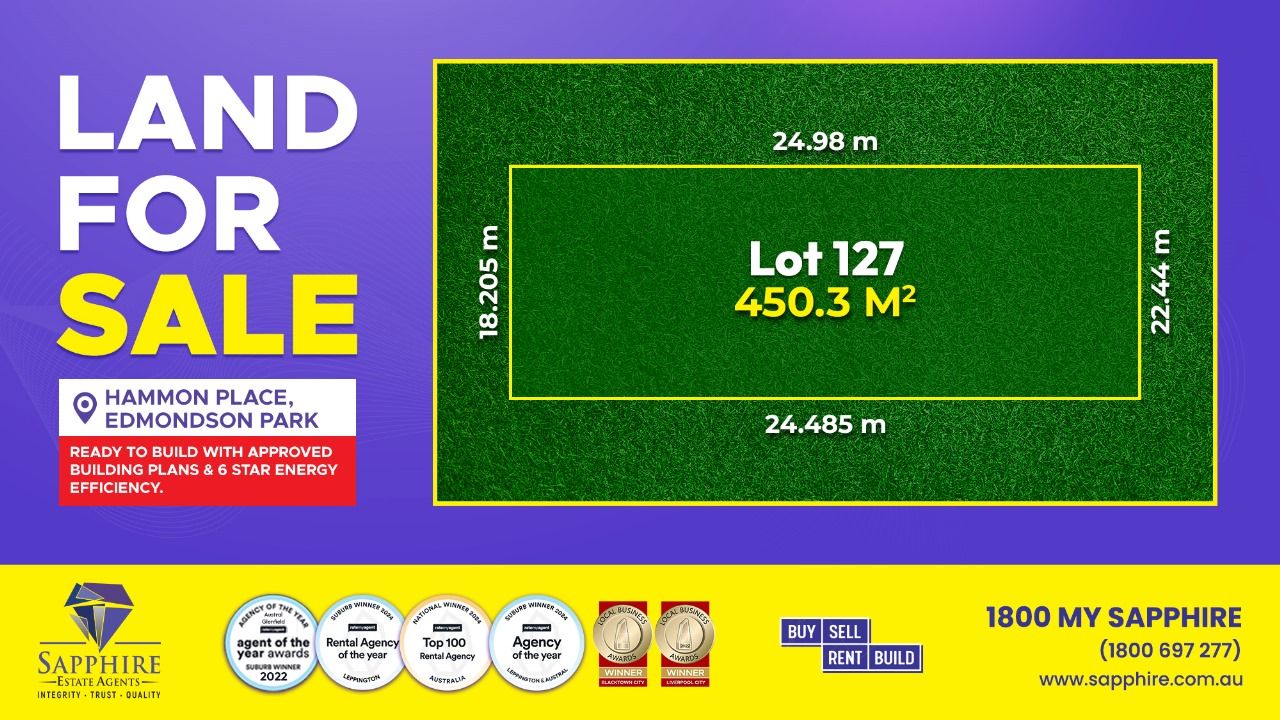 Vacant land in 127 Hammon Place, EDMONDSON PARK NSW, 2174