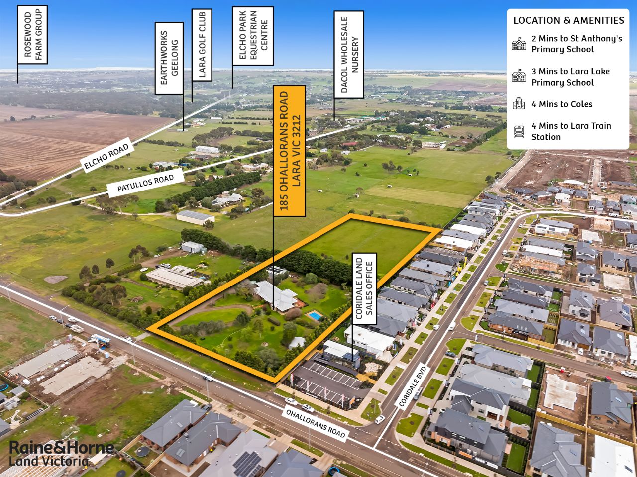 Vacant land in 185 Ohallorans Road, LARA VIC, 3212