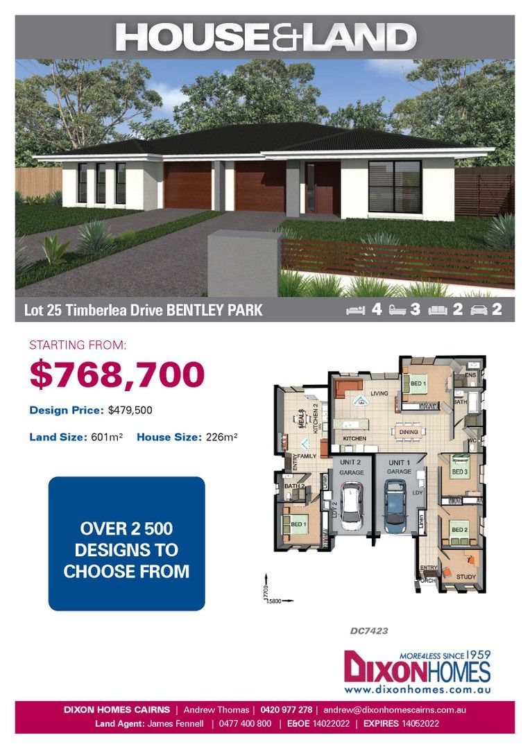 Lot 25/Lot 25 Timberlea Srive, Bentley Park QLD 4869, Image 0