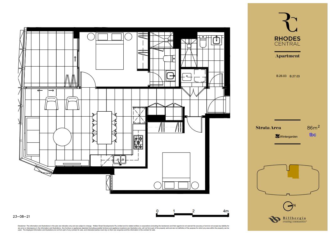 2 bedrooms Apartment / Unit / Flat in B2603/21 Marquet St RHODES NSW, 2138