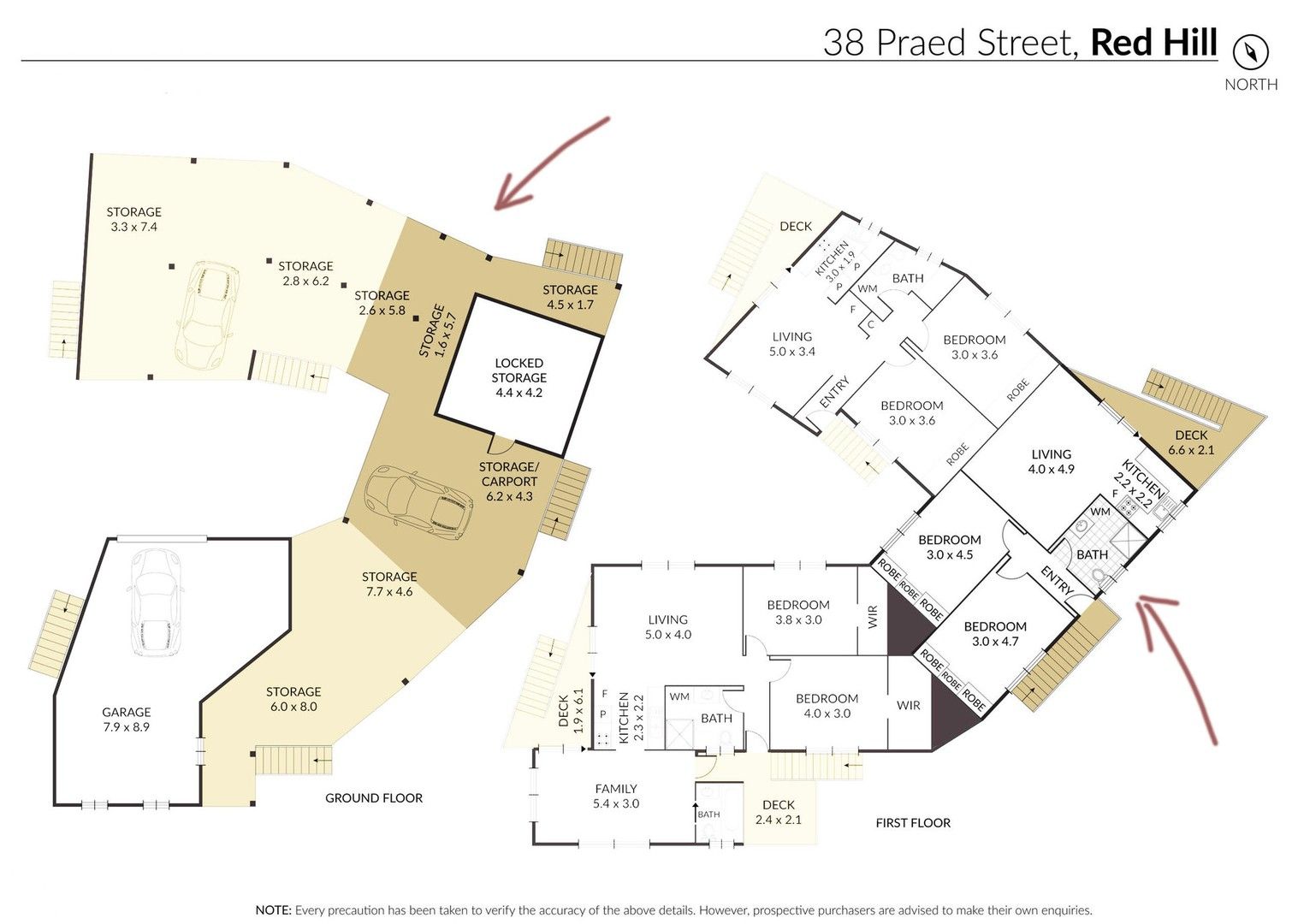 2 bedrooms Apartment / Unit / Flat in 2/38 Praed Street RED HILL QLD, 4059