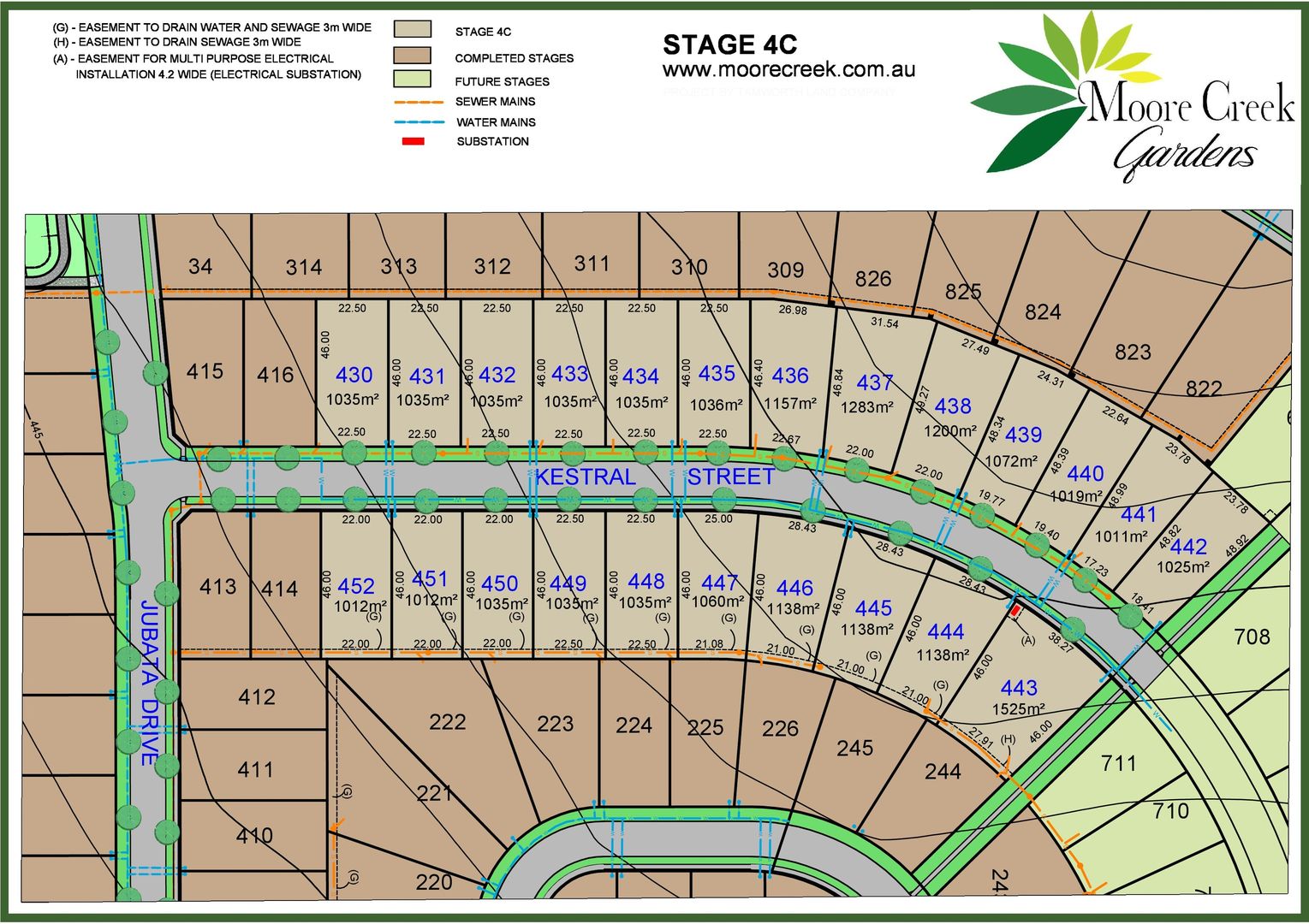 Lot 451/Kestral Street Stage 4C Moore Creek Gardens, Tamworth NSW 2340, Image 1