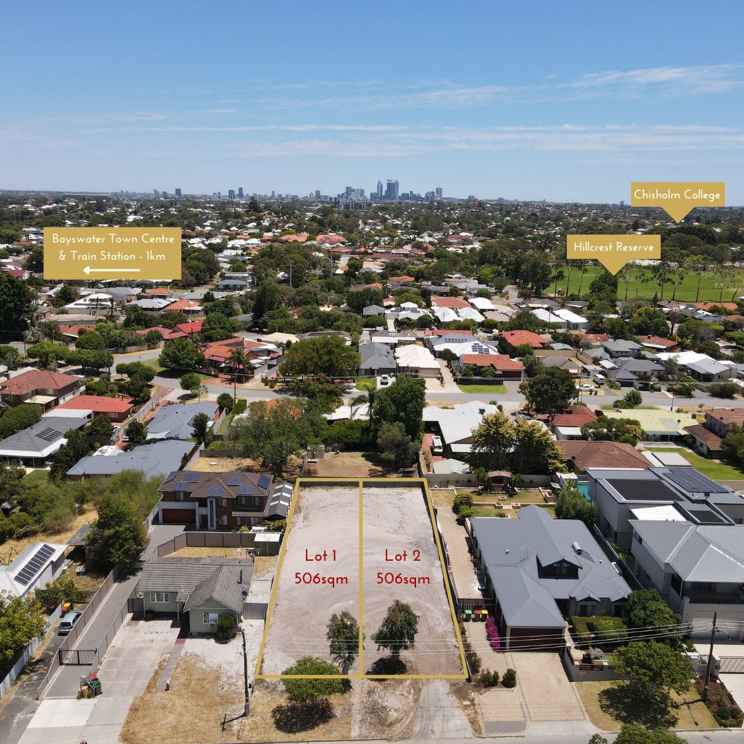 Vacant land in Lot Lots 1 & 2/27 Hudson Street, BAYSWATER WA, 6053